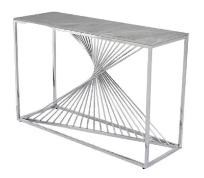 Calabria Console Table - Grey, Sintered Stone