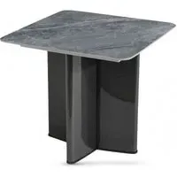 Campania End Table - Grey, Sintered Stone
