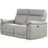 Carlton 2-Seater Electric Recliner Sofa - Light Grey, Leather