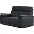 Carlton 2-Seater Electric Recliner Sofa - Navy Blue, Leather