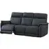 Carlton 3-Seater Electric Recliner Sofa - Navy Blue, Leather
