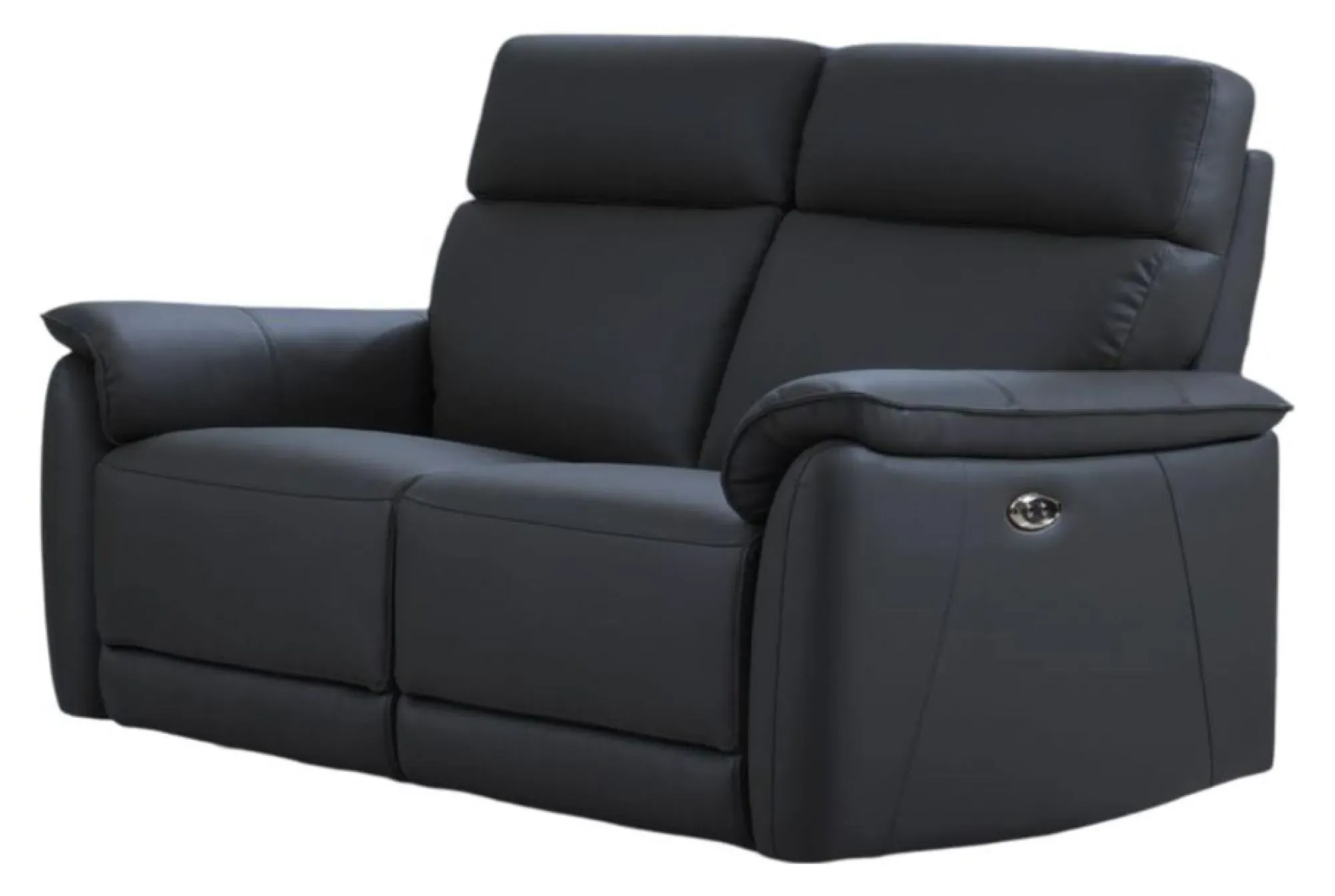 Carlton 3+2 Seater Electric Recliner Sofa Suite - Navy Blue, Leather