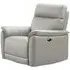 Carlton Electric Recliner Armchair - Light Grey, Leather