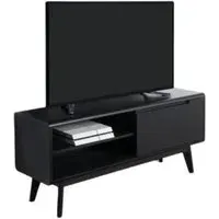 Carrington 1 Door TV Unit - Black Oak