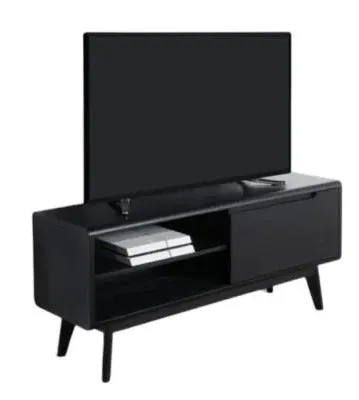 Carrington 1 Door TV Unit - Black Oak image