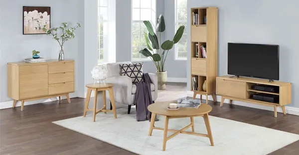 Carrington 1 Door TV Unit - Natural Oak