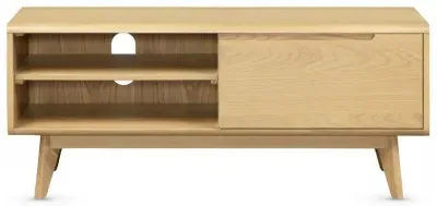 Carrington 1 Door TV Unit - Natural Oak