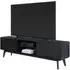 Carrington 2 Door Large TV Unit - Black, Oak