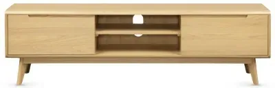 Carrington 2 Door Large TV Unit - Natural Oak