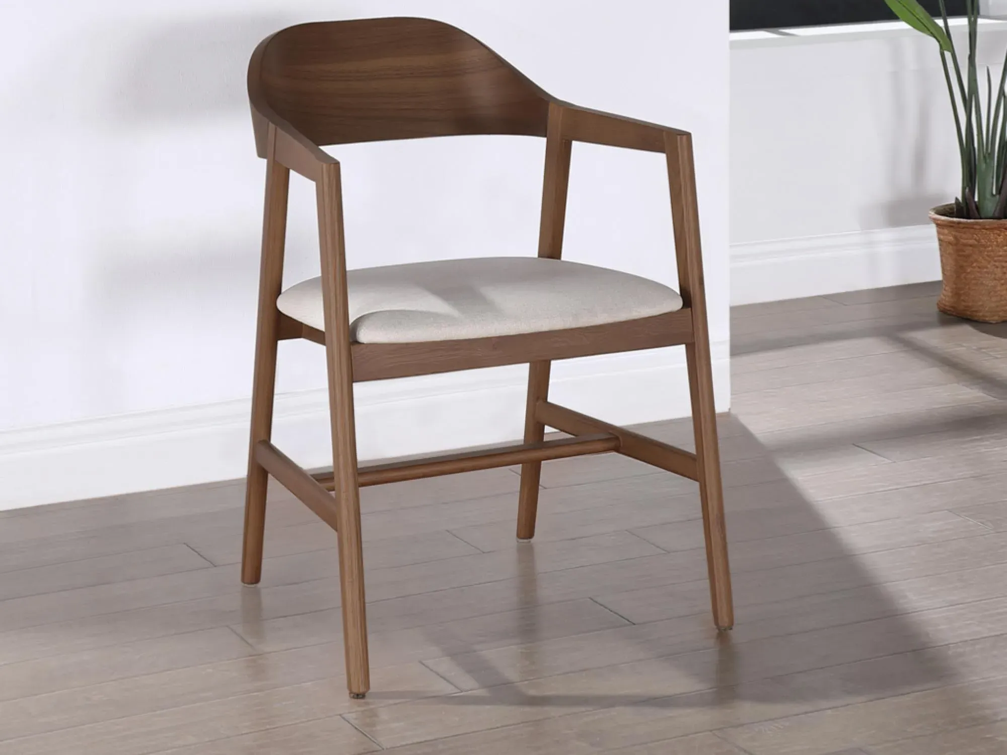 Carrington Carver Dining Chair Set of 2 - Walnut