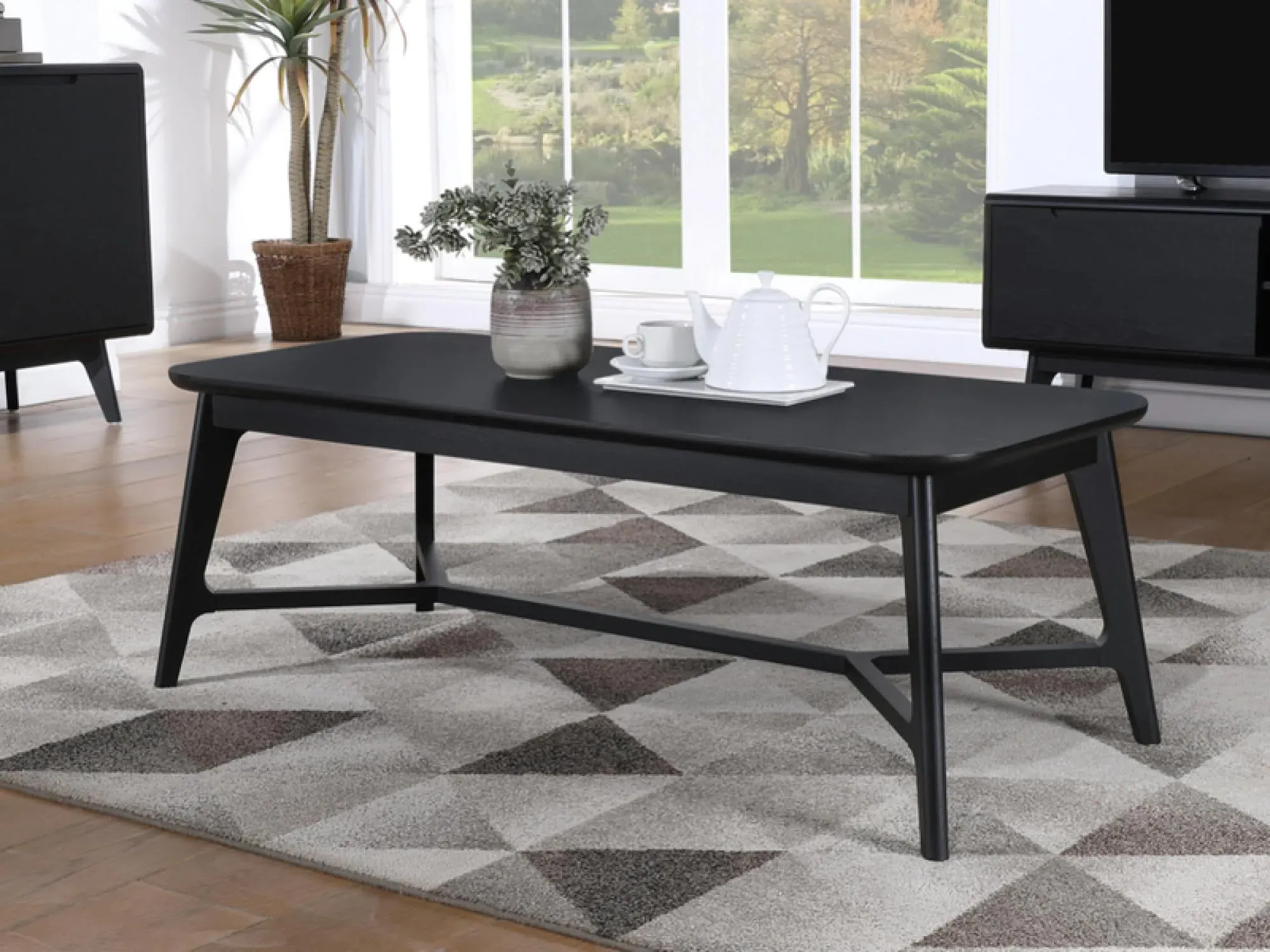 Carrington Coffee Table - Black Oak