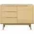 Carrington Compact Sideboard with Storage - Natural Oak