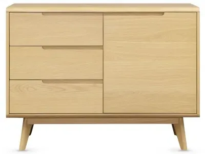 Carrington Compact Sideboard with Storage - Natural Oak