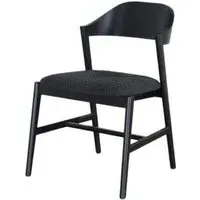 Carrington Dining Chair Set of 2 - Black, Oak