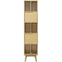 Carrington Narrow Bookcase - Natural Oak