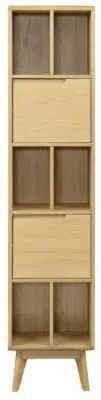 Carrington Narrow Bookcase - Natural Oak