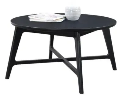 Carrington Round Coffee Table - Black Oak image