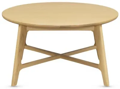 Carrington Round Coffee Table - Oak