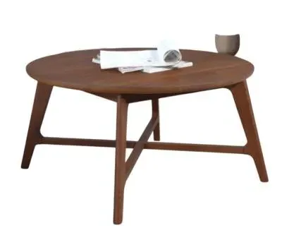 Carrington Round Coffee Table - Walnut