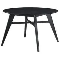 Carrington Round Dining Table - Black Oak