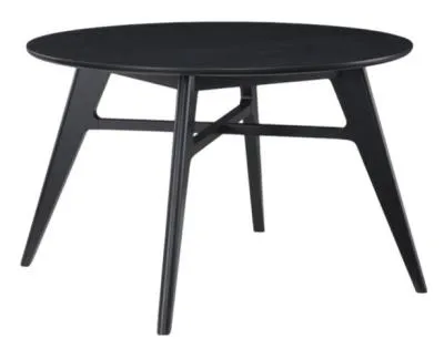Carrington Round Dining Table - Black Oak image
