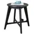 Carrington Round Lamp Table - Black Oak