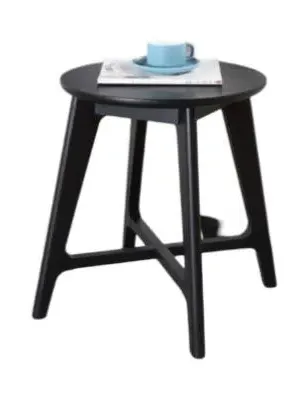 Carrington Round Lamp Table - Black Oak image