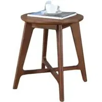 Carrington Round Lamp Table - Walnut