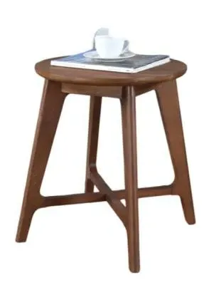 Carrington Round Lamp Table - Walnut