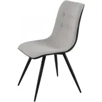 Cassino Dining Chair Set of 2 - Grey, Fabric