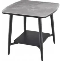 Cassino End Table - Grey, Glass