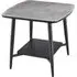 Cassino End Table - Grey, Glass