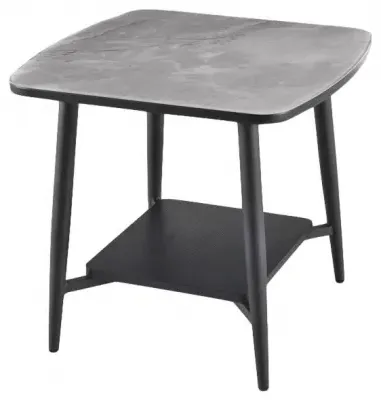 Cassino End Table - Grey, Glass image