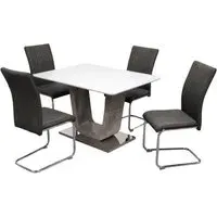 Castello 4-Seater Dining Table - White Gloss