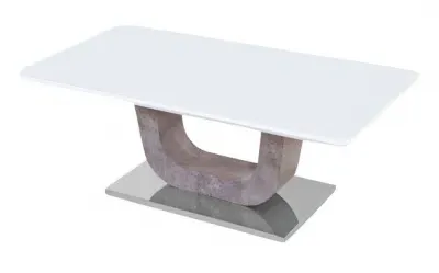 Castello Coffee Table - White, Natural image