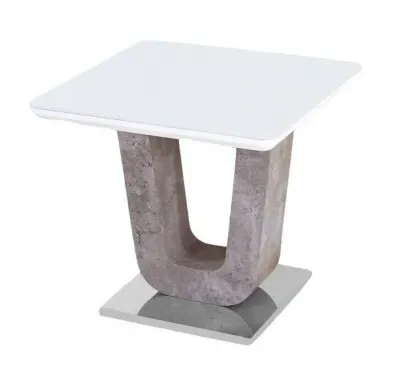 Castello End Table - White, High Gloss image