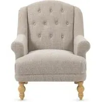 Charlotte Accent Chair - Oat, Fabric