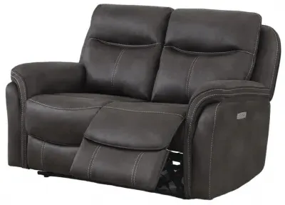 Claremont 2-Seater Recliner Sofa - Grey, Velvet