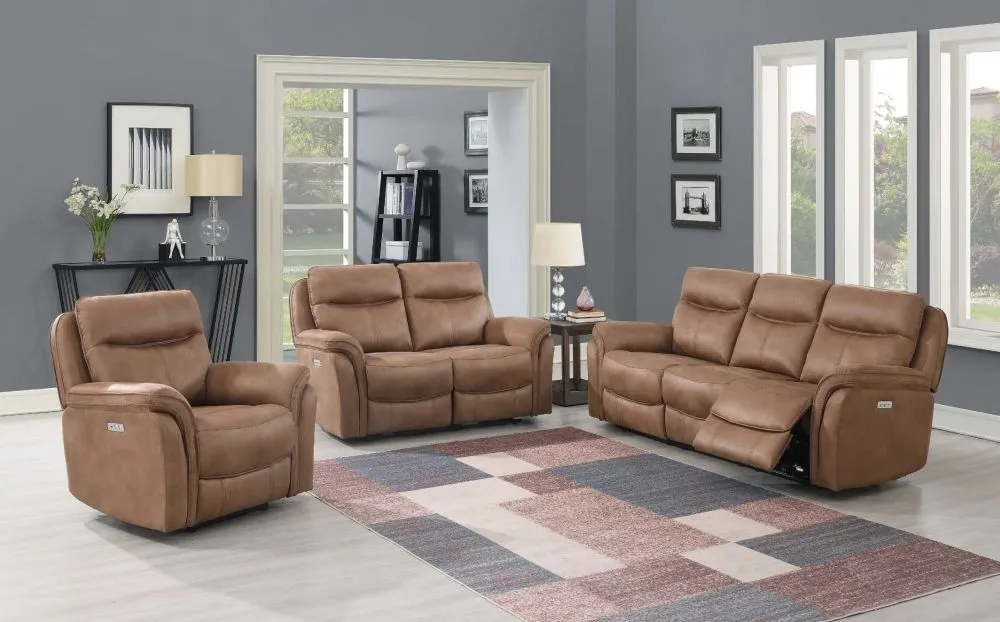 Claremont 2-Seater Recliner Sofa - Sahara, Velvet