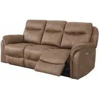 Claremont 3-Seater Recliner Sofa - Sahara, Velvet