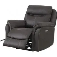 Claremont Recliner Armchair - Grey, Velvet