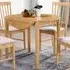 Cologne 2-Seater Round Drop Leaf Dining Table - Light Oak