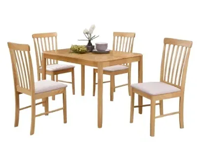 Cologne 4-Seater Dining Set - Light Oak image