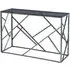Cortez Console Table - Titanium, Smoked Glass