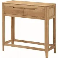 Dunmore 2 Drawer Hall Table - Oak
