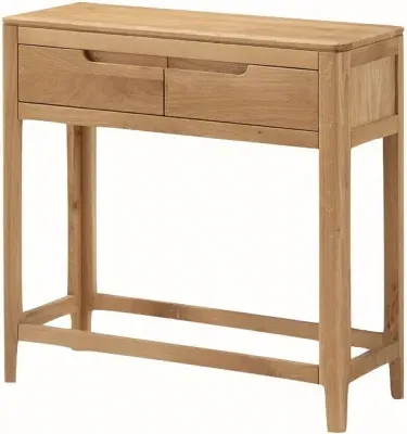 Dunmore 2 Drawer Hall Table - Oak image