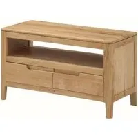 Dunmore 2 Drawer Small TV Unit - Oak