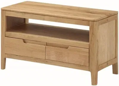 Dunmore 2 Drawer Small TV Unit - Oak