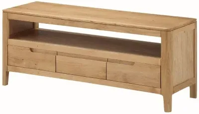 Dunmore 3 Drawer TV Unit - Oak image