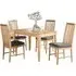 Dunmore 4-Seater Dining Set - Oak